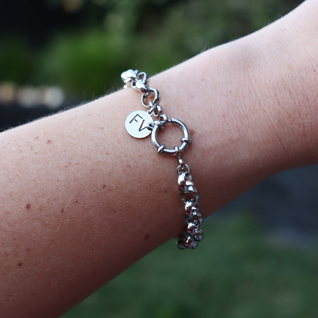 Steel Me Silver Belcher Chain Bracelet