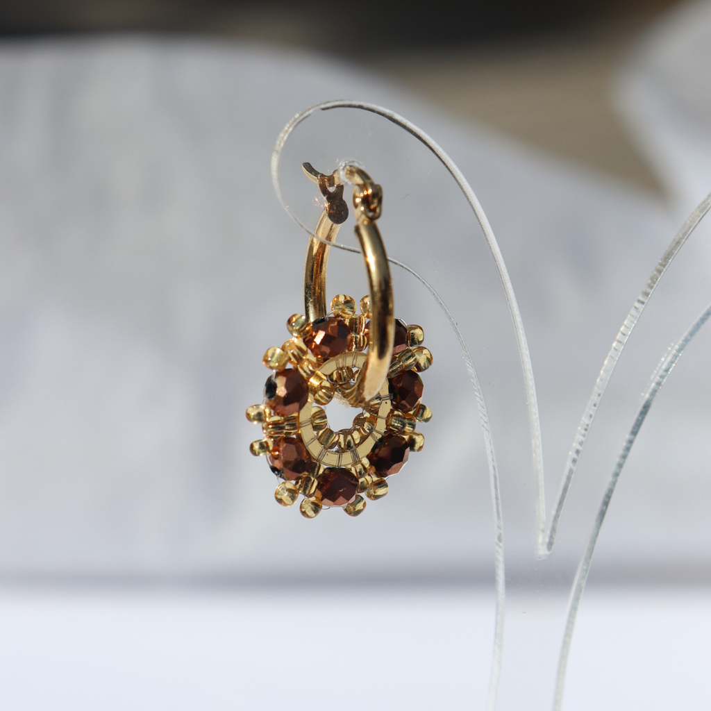 Steel Me Bronze Earrings