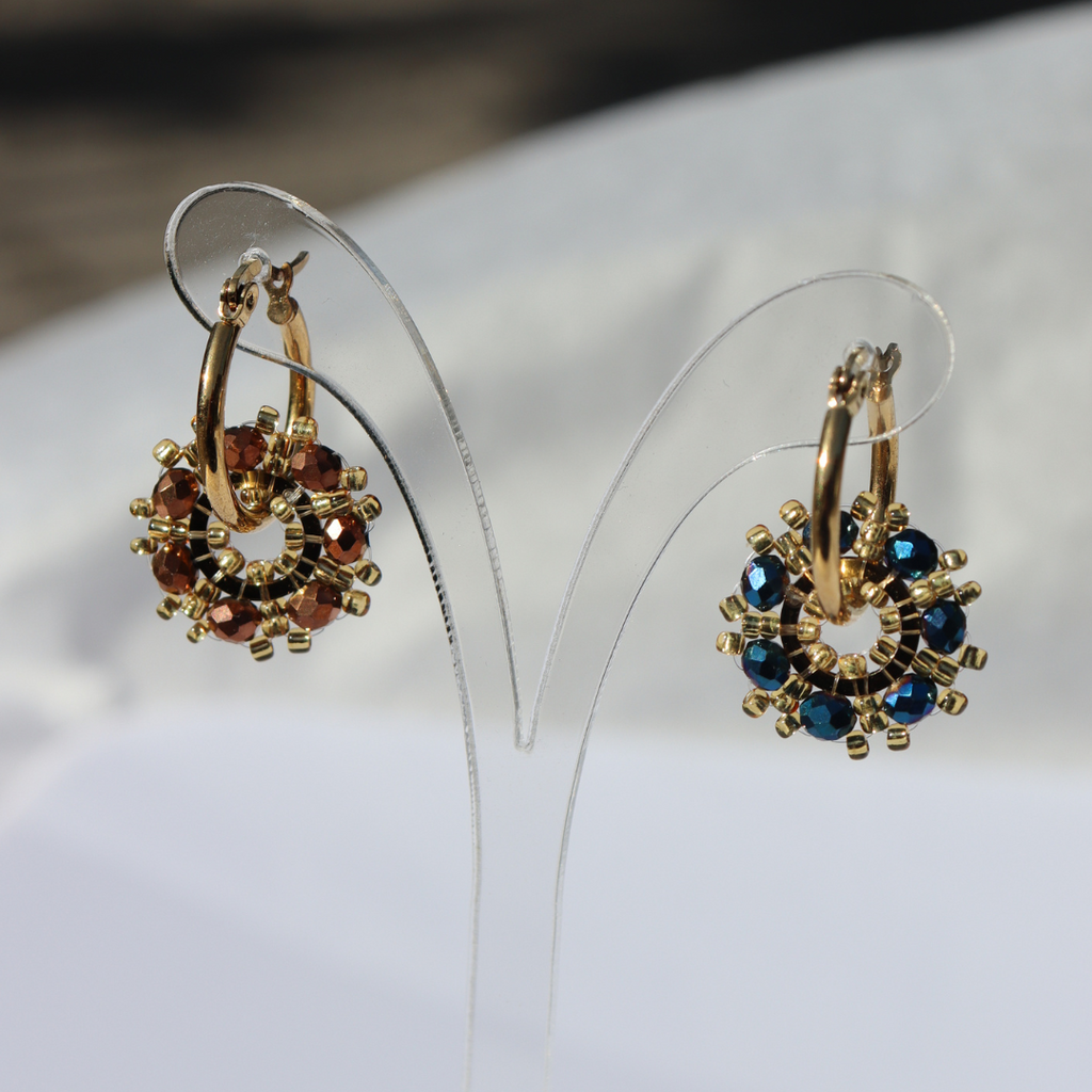 Steel Me Bronze Earrings