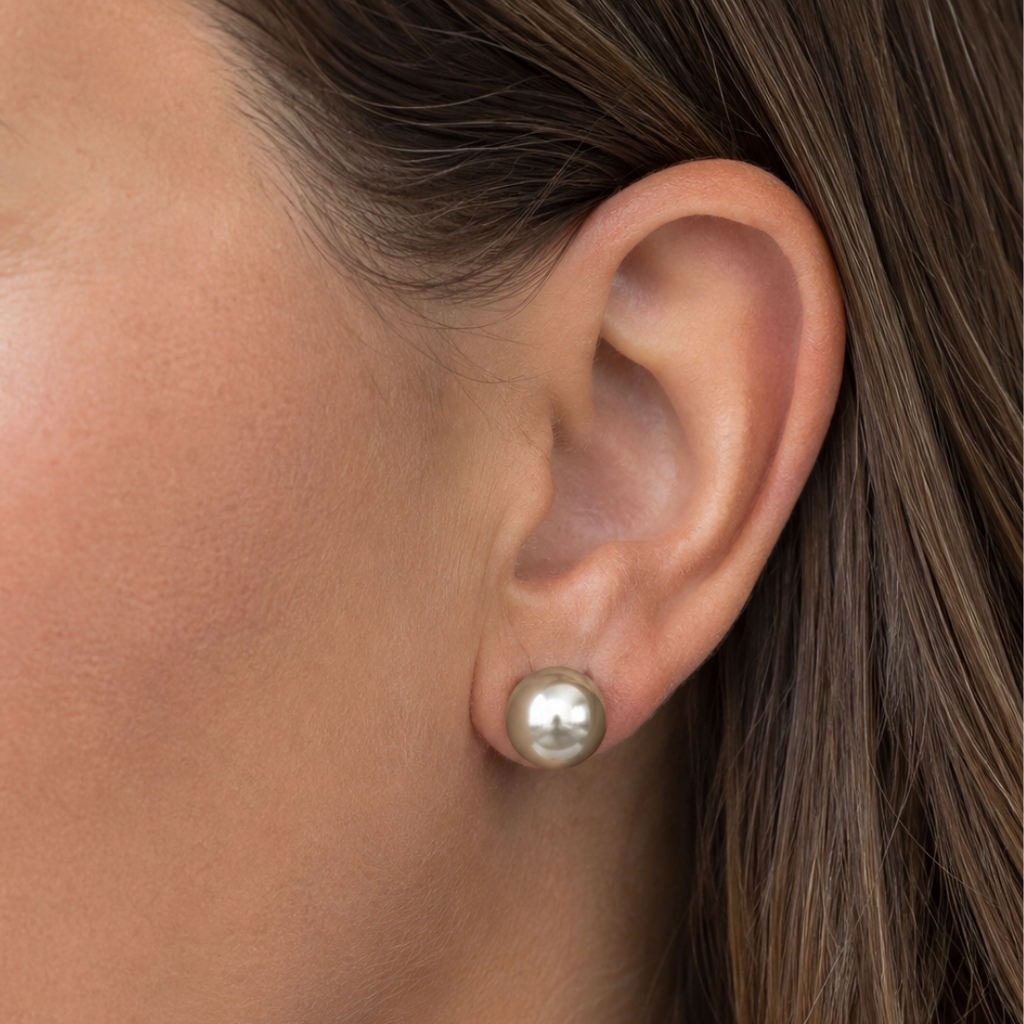 Perle Regular Champagne Pearl Studs