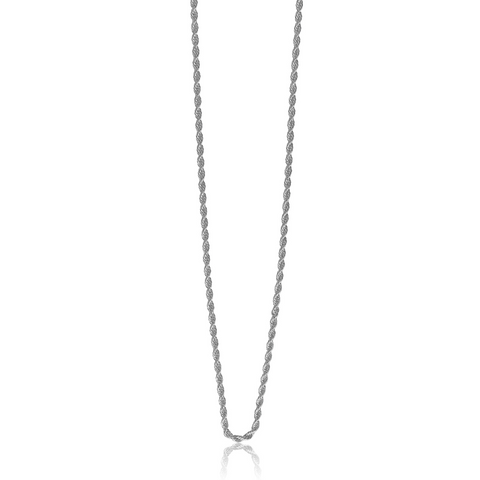 Steel Me Fine Silver Rope Chain