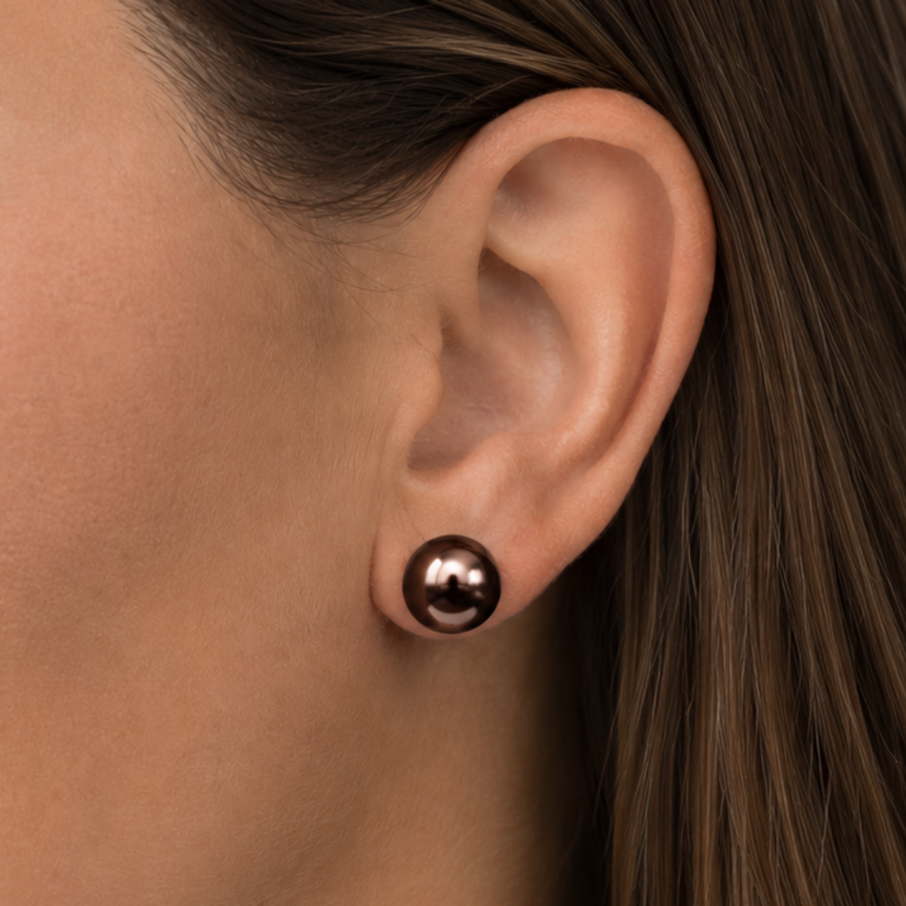Perle Regular Mocha Pearl Studs
