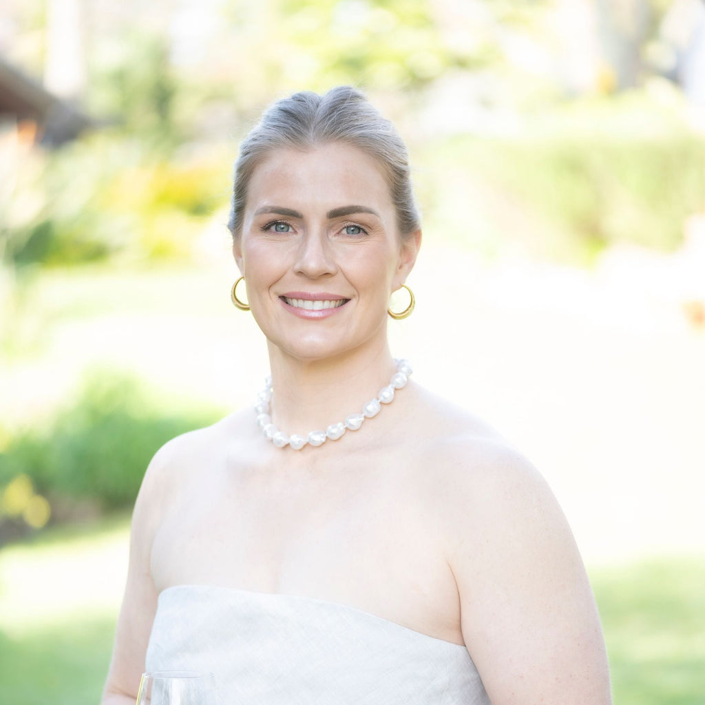 Steel Me Baroque Pearl & Yellow Gold Necklace