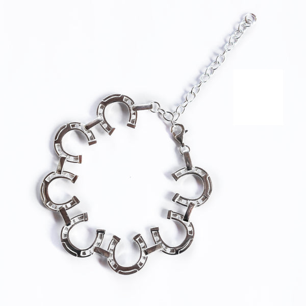 Breeze Horseshoe Wide Link Bracelet