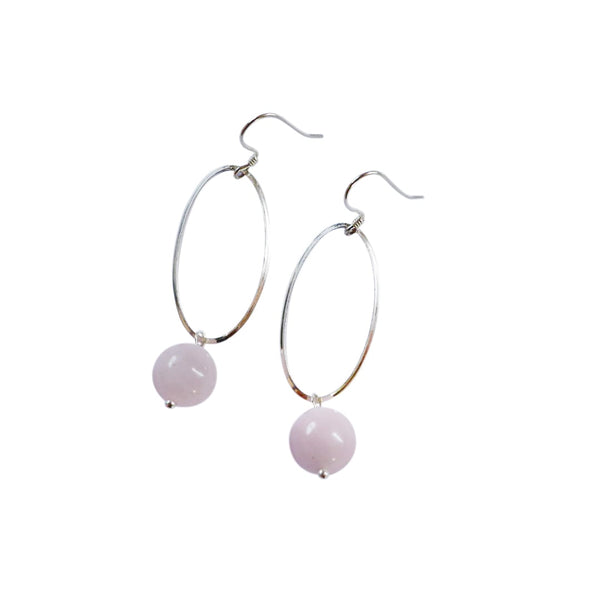La Pierre Rose Quartz Earrings