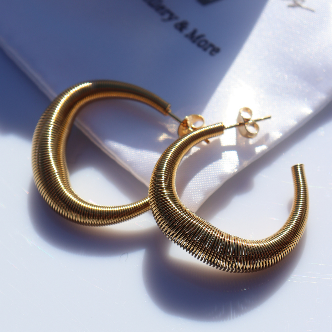Yellow Earring Spring Unique, Yellow Gold Statement Earrings - NZ Designs | FV Jewellery ...