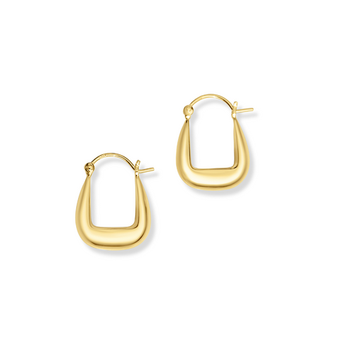 Bijoux Gold U Hoop Earrings