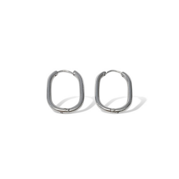 FV Silver Huggie Hoop Earrings