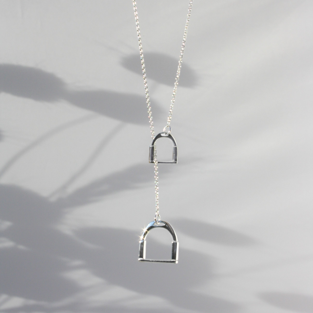 Breeze Double Stirrup Necklace