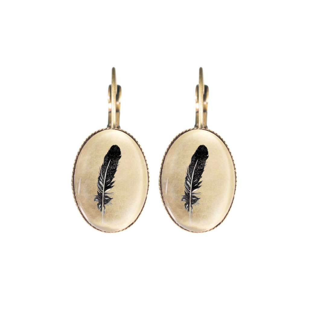 Joli The Feather Clip Earrings