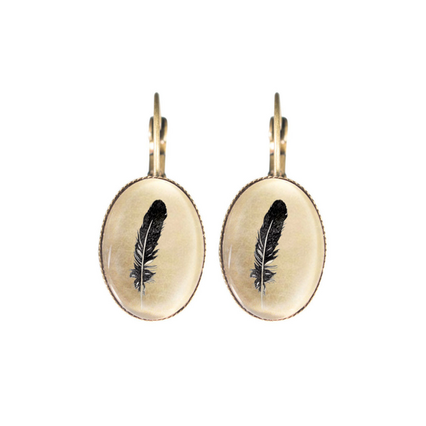 Joli The Feather Clip Earrings