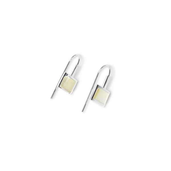 mother of pearl and sterling silver square earrings, pearl earrings for women, mother of pearl jewellery for women, earrings for women, jewellery for women, mother of pearl jewellery for women, affordable jewellery, fabulous jewellery, unique jewellery for women, new zealand designed jewellery, nz jewellery designer, gifts for her, gifts for women