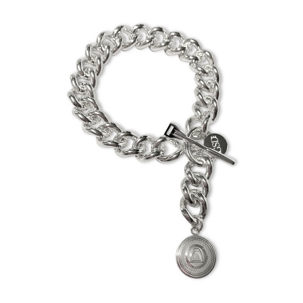 Breeze Fob Chain Bracelet with Stirrup Pendant