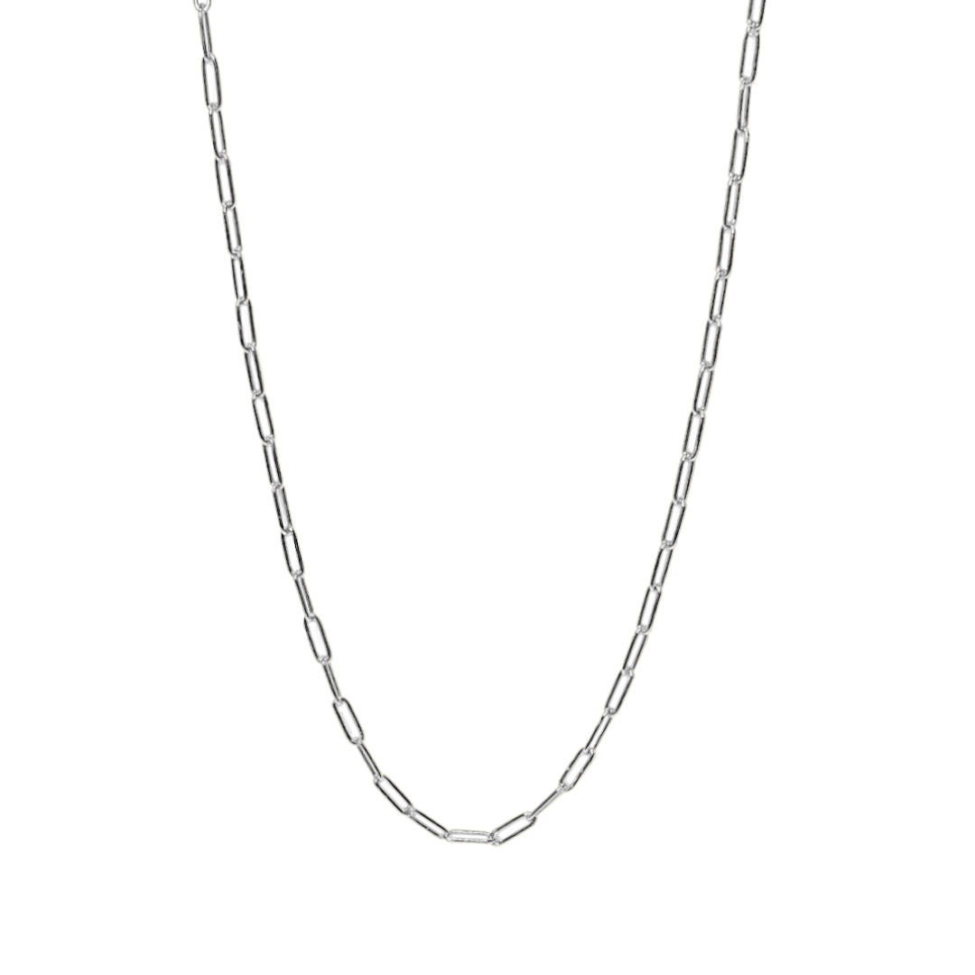 Paperclip online necklace silver