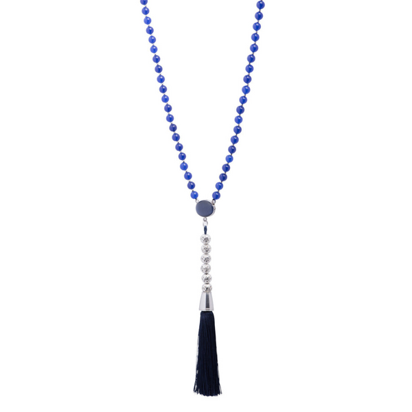 Tassel Navy SIL Necklace