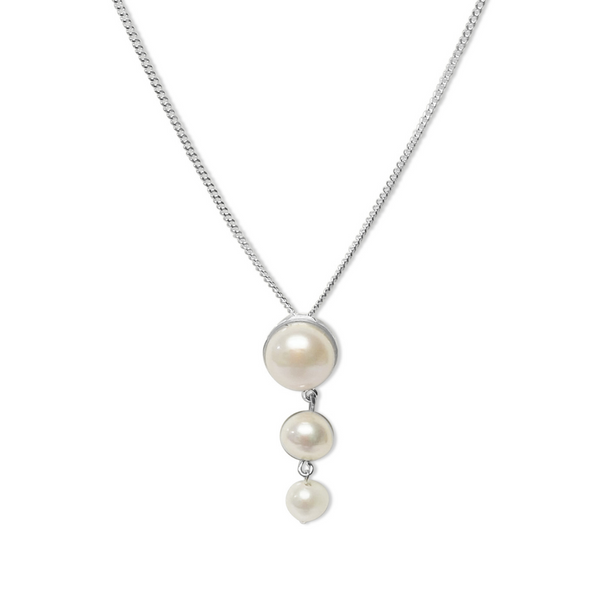 pearl necklace, pearl pendant, pearl jewellery, pearl necklace, high quality jewellery, jewellery for her, gifts for her, special jewellery, gifts for mum, beautiful jewellery, nz jewellery, designer jewellery, nz business, female owned business, sterling silver necklace, sterling silver jewellery, sterling silver and pearls, silver and pearl necklace 
