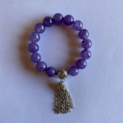 Colours of Fabulous Purple Haze Tassel Bracelet