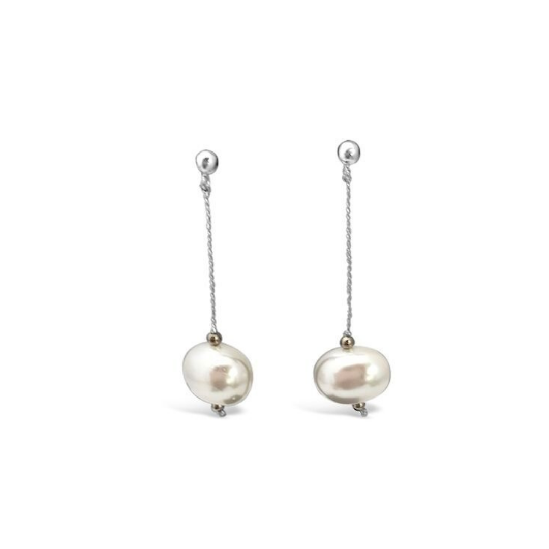 Light weight 2025 pearl earrings