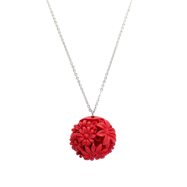 Garden of Eden Red Bouquet Necklace