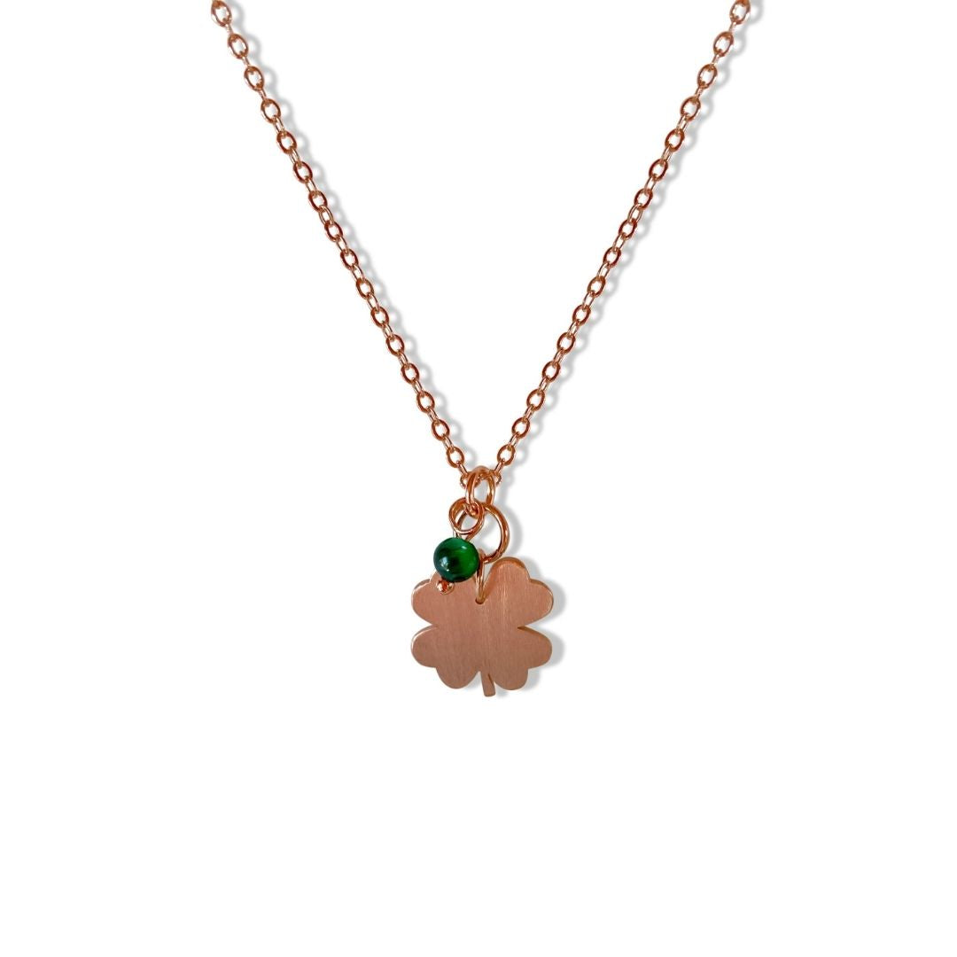 Lucky Small Rose Gold Necklace Fabuleux Vous Jewellery
