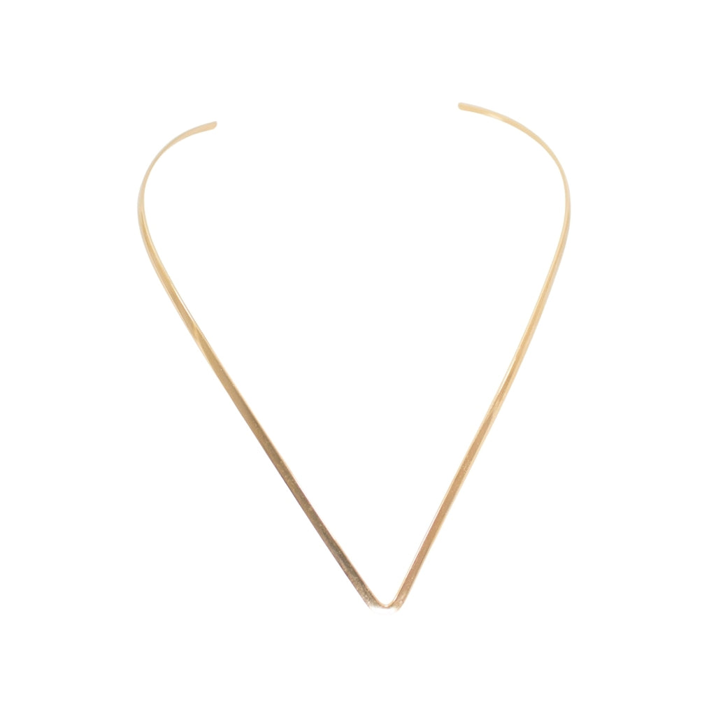 La Vie V Choker Necklace Yellow Gold