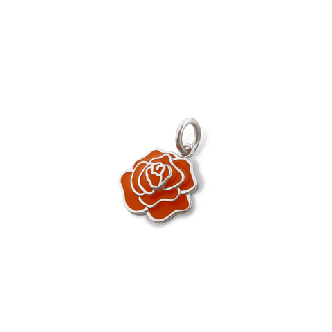 CBRH Orange 1950s Rose Charm