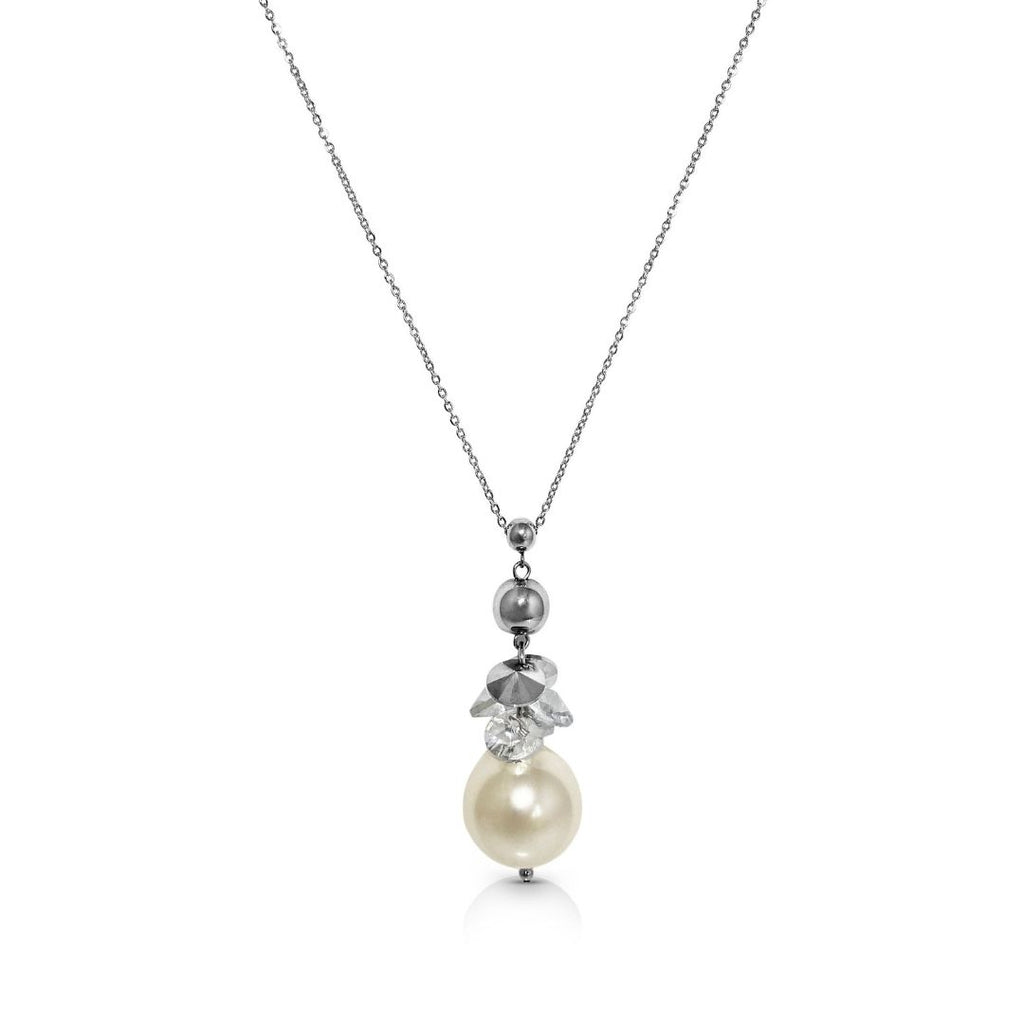 Perle Silver & White Necklace
