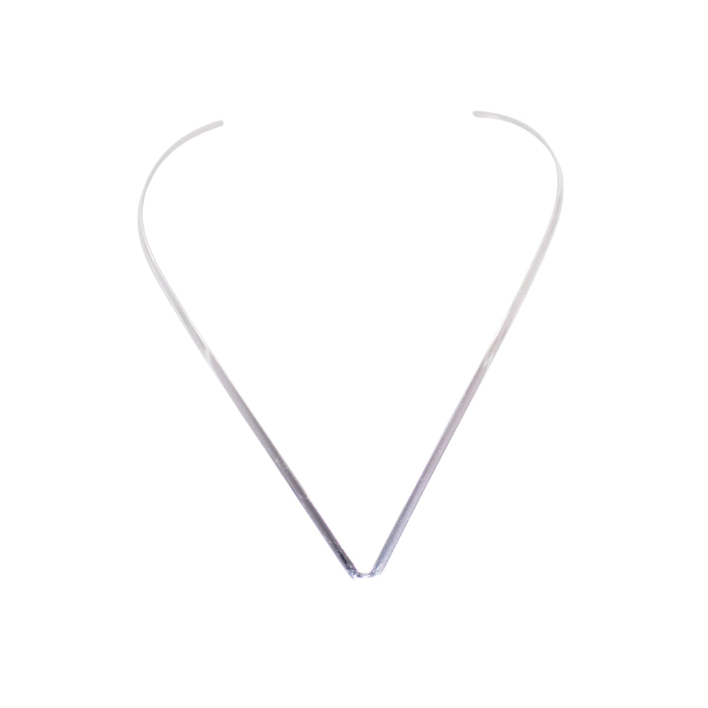 La Vie V Choker Necklace Silver
