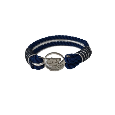 Breeze Navy & White Rope Bracelet