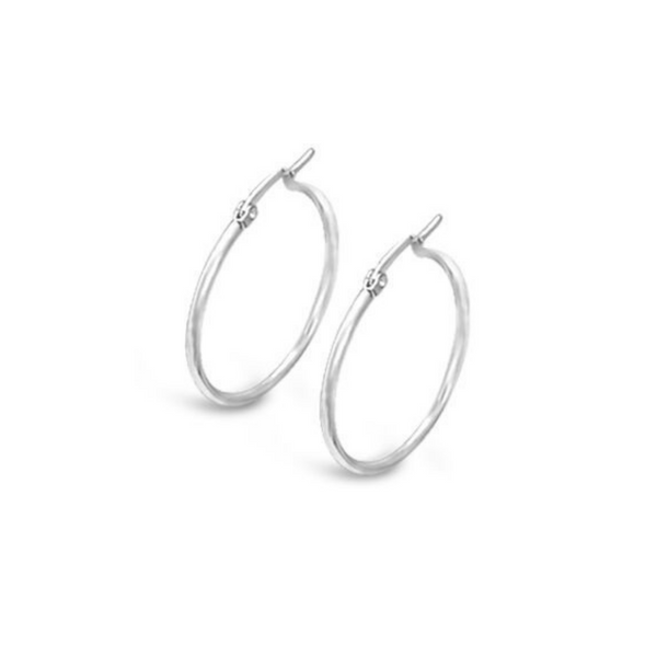 Jewelry, women owned, nz business, shop local, nz jewellery, designed in nz, nz designer, designer jewellery, well made, high quality jewellery, fashion, fashion jewellery, shop local, female owned, hoops, FV hoops, hoop earrings, classic hoops, womens jewellery, gifts for her, gift, present, mothers day, silver, silver jewellery, stainless steel, silver hoops, large hoop earrings