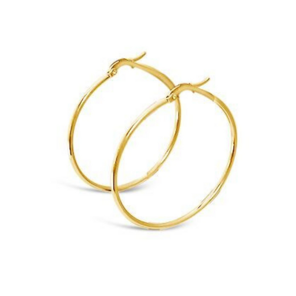 Jewelry, women owned, nz business, shop local, nz jewellery, designed in nz, nz designer, designer jewellery, well made, high quality jewellery, fashion, fashion jewellery, shop local, female owned, hoops, FV hoops, hoop earrings, classic hoops, womens jewellery, gifts for her, gift, present, mothers day, large hoops, yellow gold, yellow gold hoops