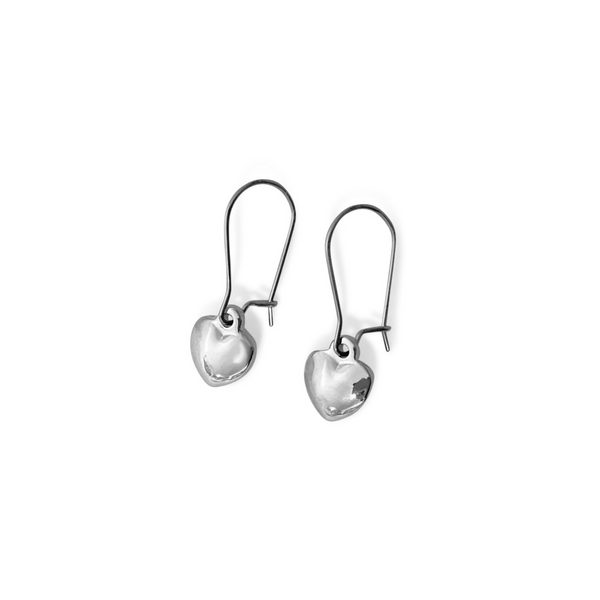 earrings, stainless steel earrings, women jewellery, beautiful jewellery, high quality jewellery, nz designer jewellery, fashion jewellery, jewellery for her, mothers day, rose gold earrings, silver, silver heart earrings, heart earrings