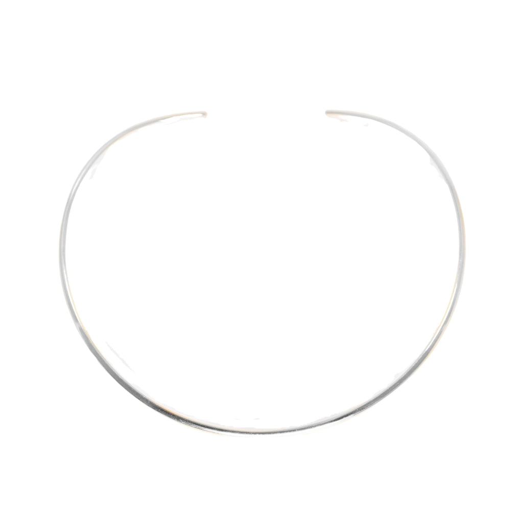 La Vie Circle Choker Necklace Silver