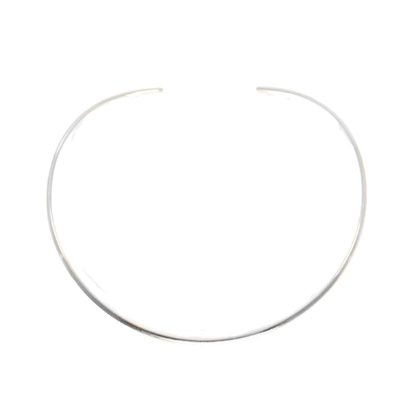 La Vie Circle Choker Necklace Silver
