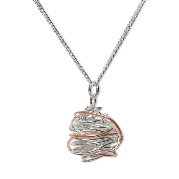 womens jewellery, jewellery, nz jewellery, high quality jewellery, sterling silver, beautiful jewellery, high quality jewellery, bijoux, chaos and confusion, necklace, sterling silver necklace, copper wire, copper necklace, unique necklace, nz designer, bold jewellery, mothers day, free shipping nz wide