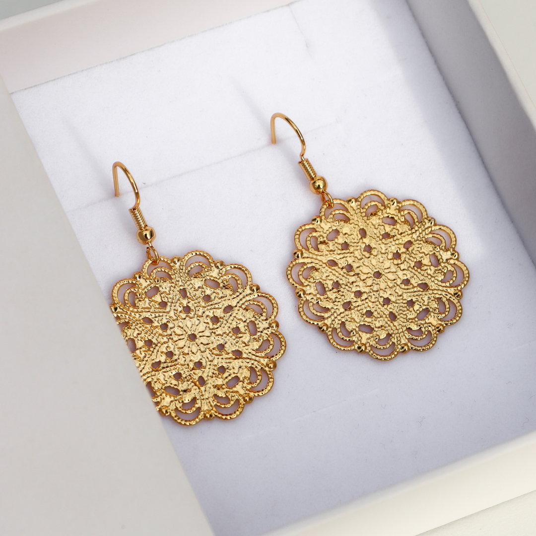 Light weight 2025 gold jewellery earrings