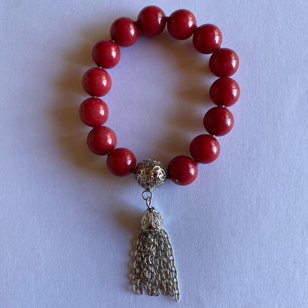 Colours of Fabulous Cayenne Tassel Bracelet