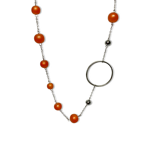 Verre Orange Necklace