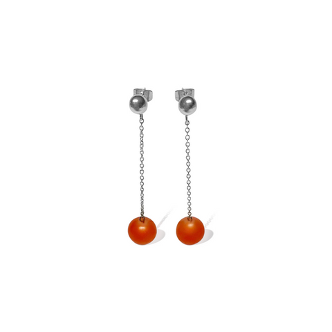 Verre Orange Earrings
