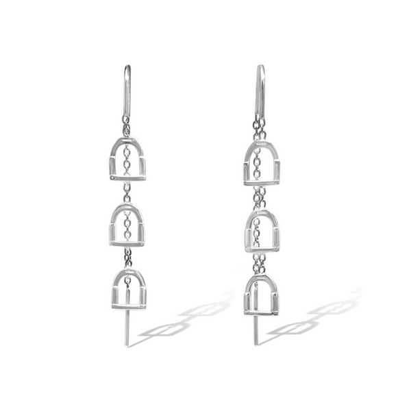 Breeze Stirrup Thread Earrings