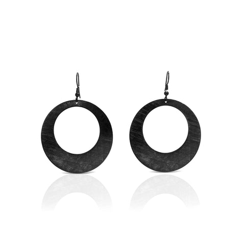 Nz jewellery, jewellery, nz designer, designed in nz, high quality jewellery, high quality, well made, unique jewellery, circula, gift, presents, gifts for her, womens jewellery, for someone special. black earrings, earrings, black jewellery, jewellery, large earrings, statement earrings