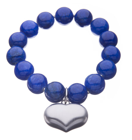 Colours of Fabulous Dazzling Blue Heart Bracelet