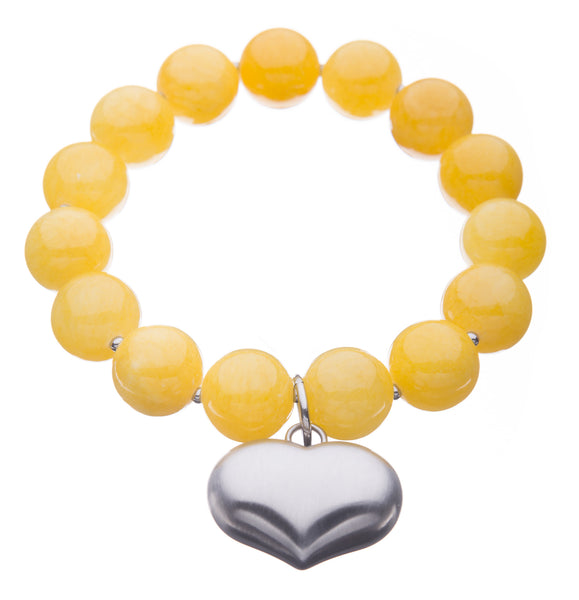 Colours of Fabulous Freesia Heart Bracelet