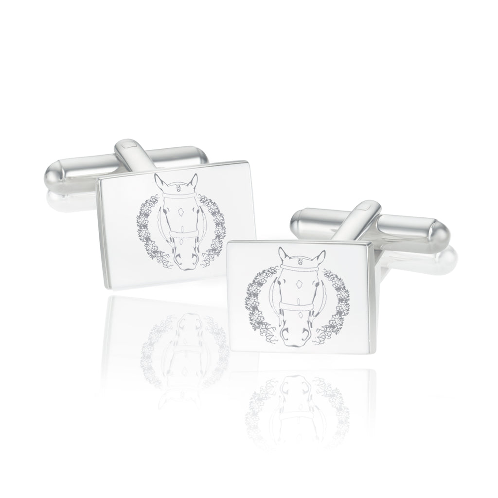 Breeze Horse Square Cufflinks
