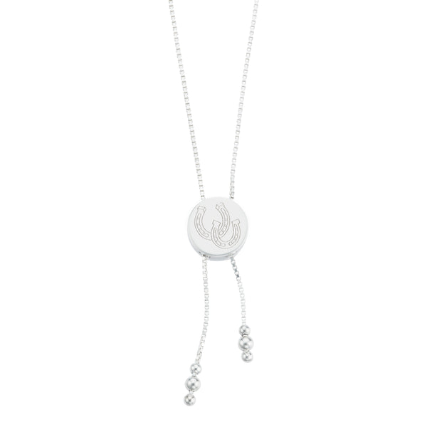 Breeze Horseshoe Lariat Necklace