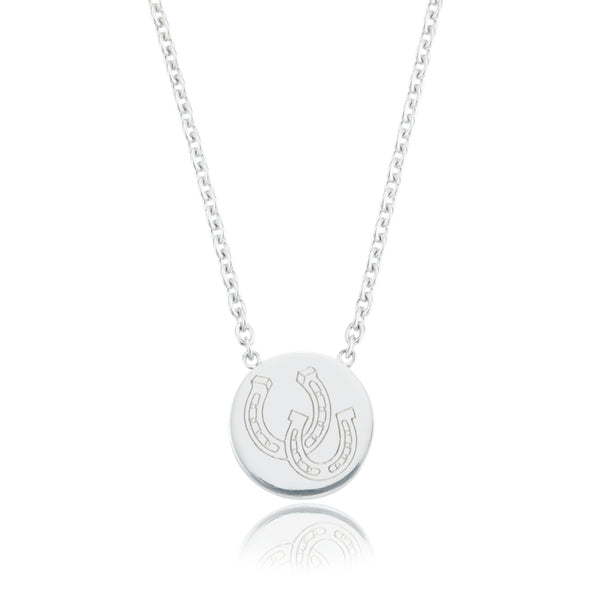 Breeze Horseshoe Disc Necklace