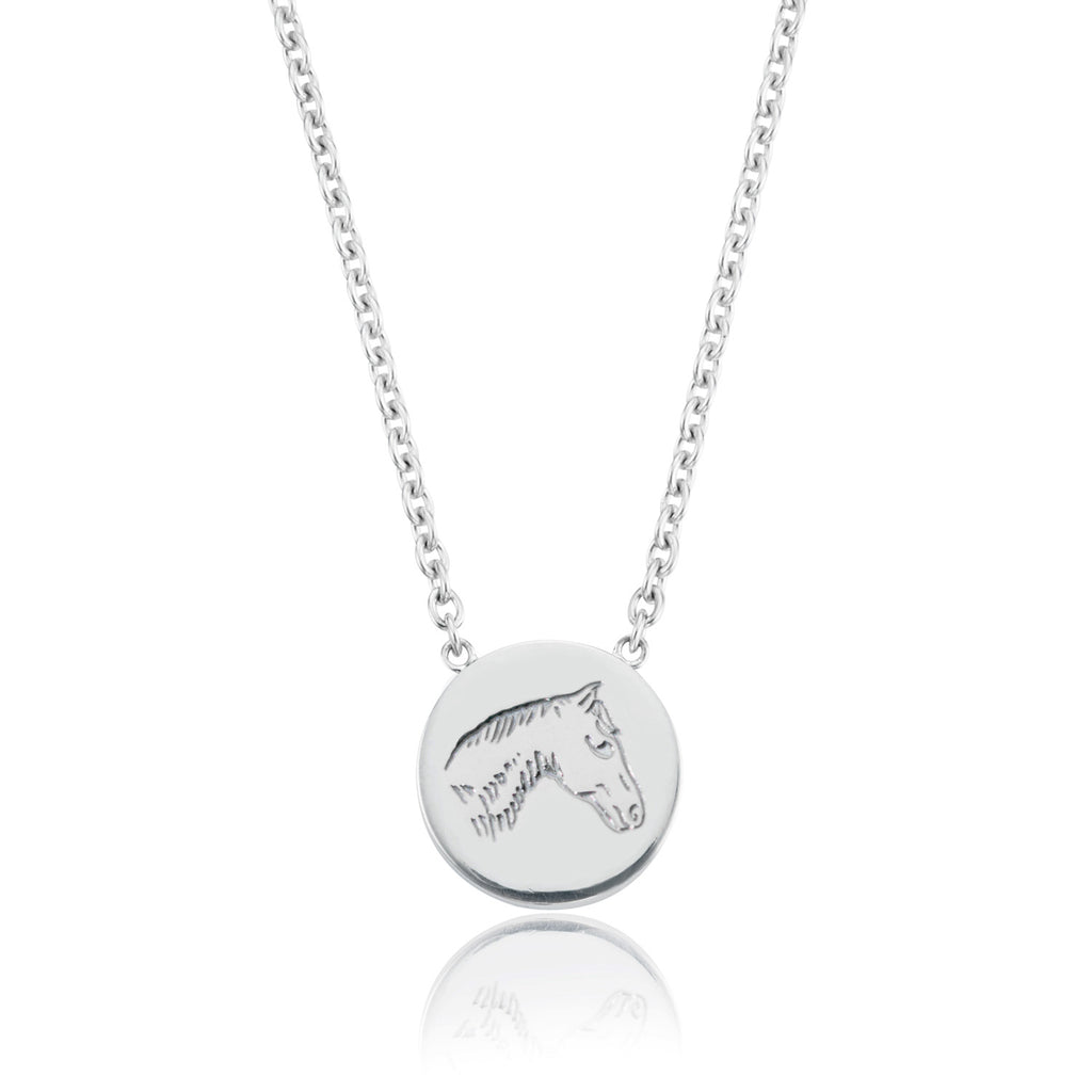Breeze Pony Disc Necklace
