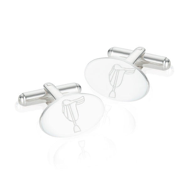 Breeze Saddle Oval Cufflinks