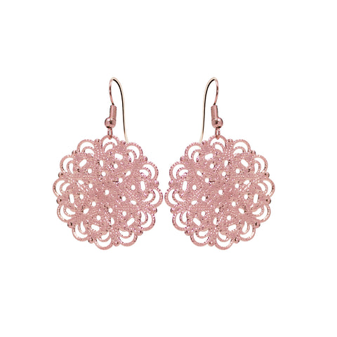 Lacey Rose Gold Earrings