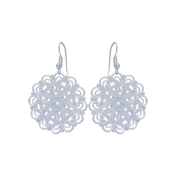 Lacey Silver Earrings